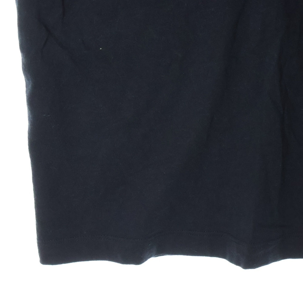 MONCLER(モンクレール) フロント ロゴ プリント クルーネック 半袖Tシャツ カットソー ブラック J20918C00004 83927