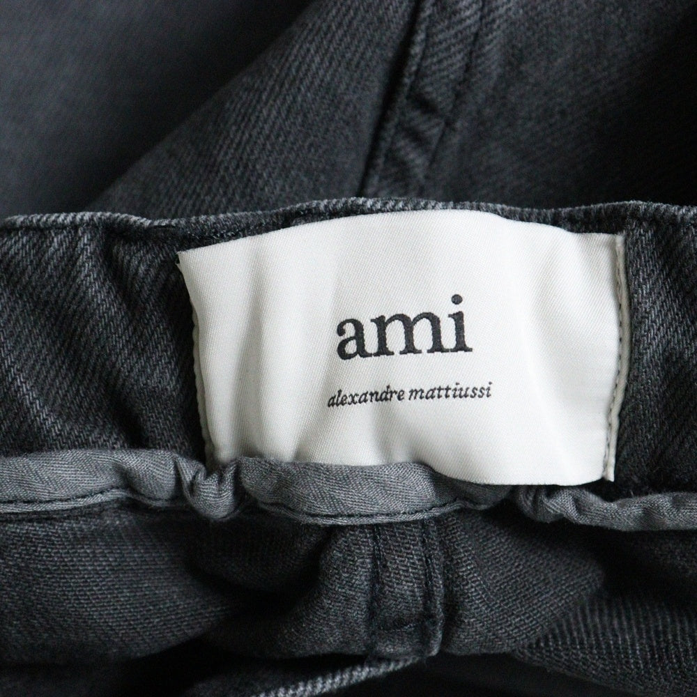 AMI Alexandre Mattiussi(アミアレクサンドルマテュッシ) ダブルポケットデザイン バギーパンツ グレー UTR303CO0037