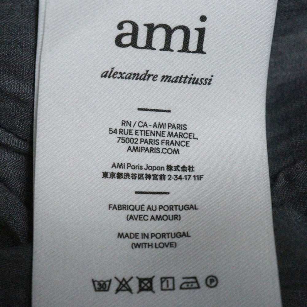 AMI Alexandre Mattiussi(アミアレクサンドルマテュッシ) ダブルポケットデザイン バギーパンツ グレー UTR303CO0037