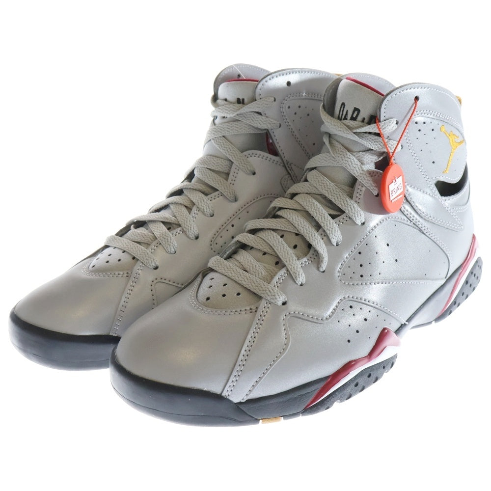 NIKE(ナイキ) AIR JORDAN 7 REFLECTIVE CARDINAL エアジョーダン7 リフレクティブ カーディナル ハイカットスニーカー シルバー BV6281-006 US10/28.0cm