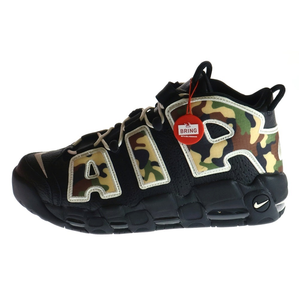 NIKE(ナイキ) AIR MORE UPTEMPO BLACK CAMO エア モア アップテンポ ハイカットスニーカー ブラック/カモ CJ6122-001 US10/28.0cm