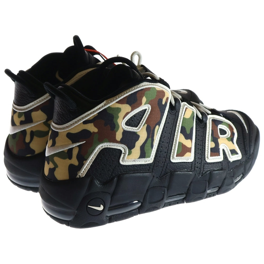 NIKE(ナイキ) AIR MORE UPTEMPO BLACK CAMO エア モア アップテンポ ハイカットスニーカー ブラック/カモ CJ6122-001 US10/28.0cm