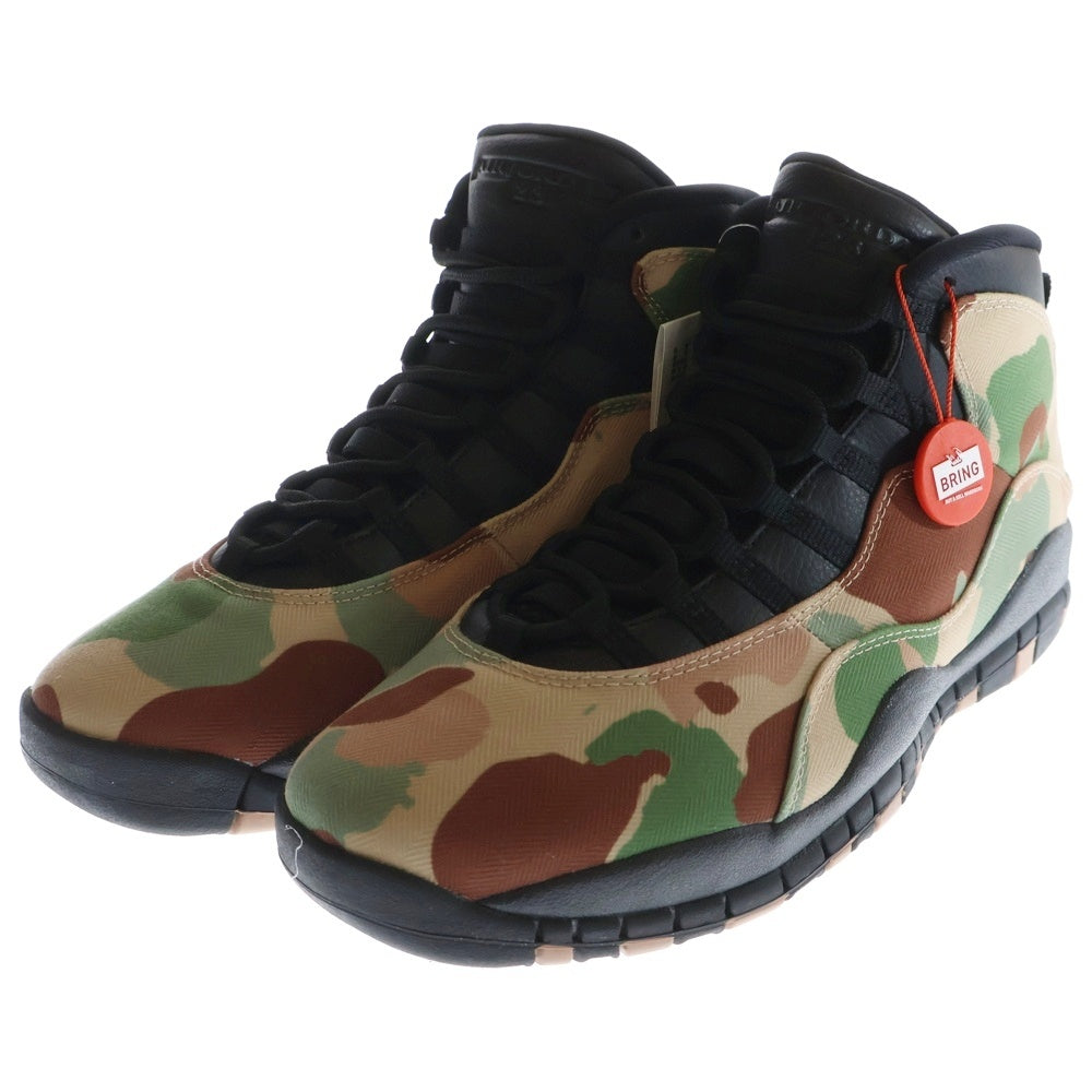 NIKE(ナイキ) Air Jordan 10 Retro Duck Camo エアジョーダン10 ダックカモ ハイカットスニーカー カモ 310805-200 US10/28.0cm