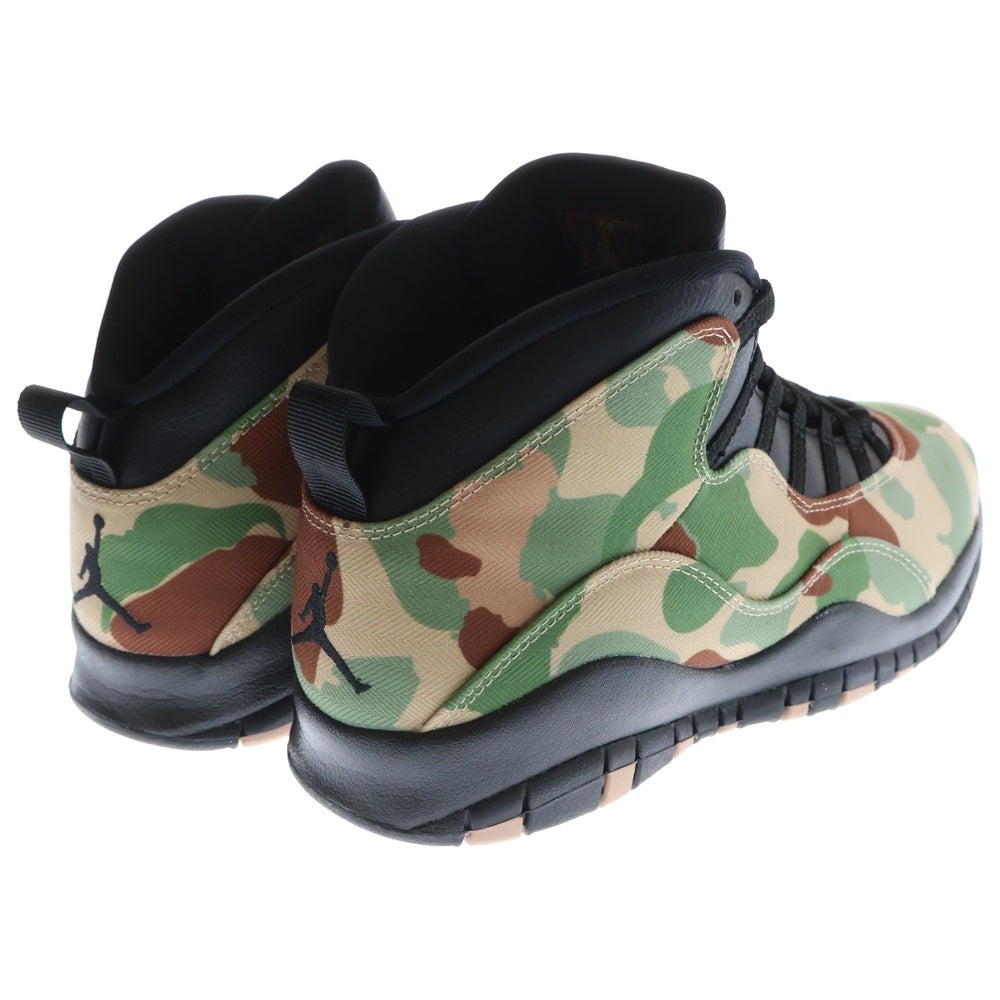 NIKE(ナイキ) Air Jordan 10 Retro Duck Camo エアジョーダン10 ダックカモ ハイカットスニーカー カモ 310805-200 US10/28.0cm