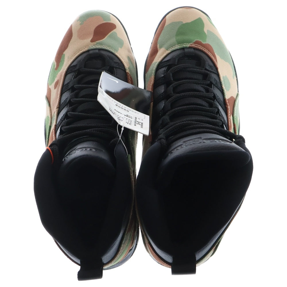 NIKE(ナイキ) Air Jordan 10 Retro Duck Camo エアジョーダン10 ダックカモ ハイカットスニーカー カモ 310805-200 US10/28.0cm