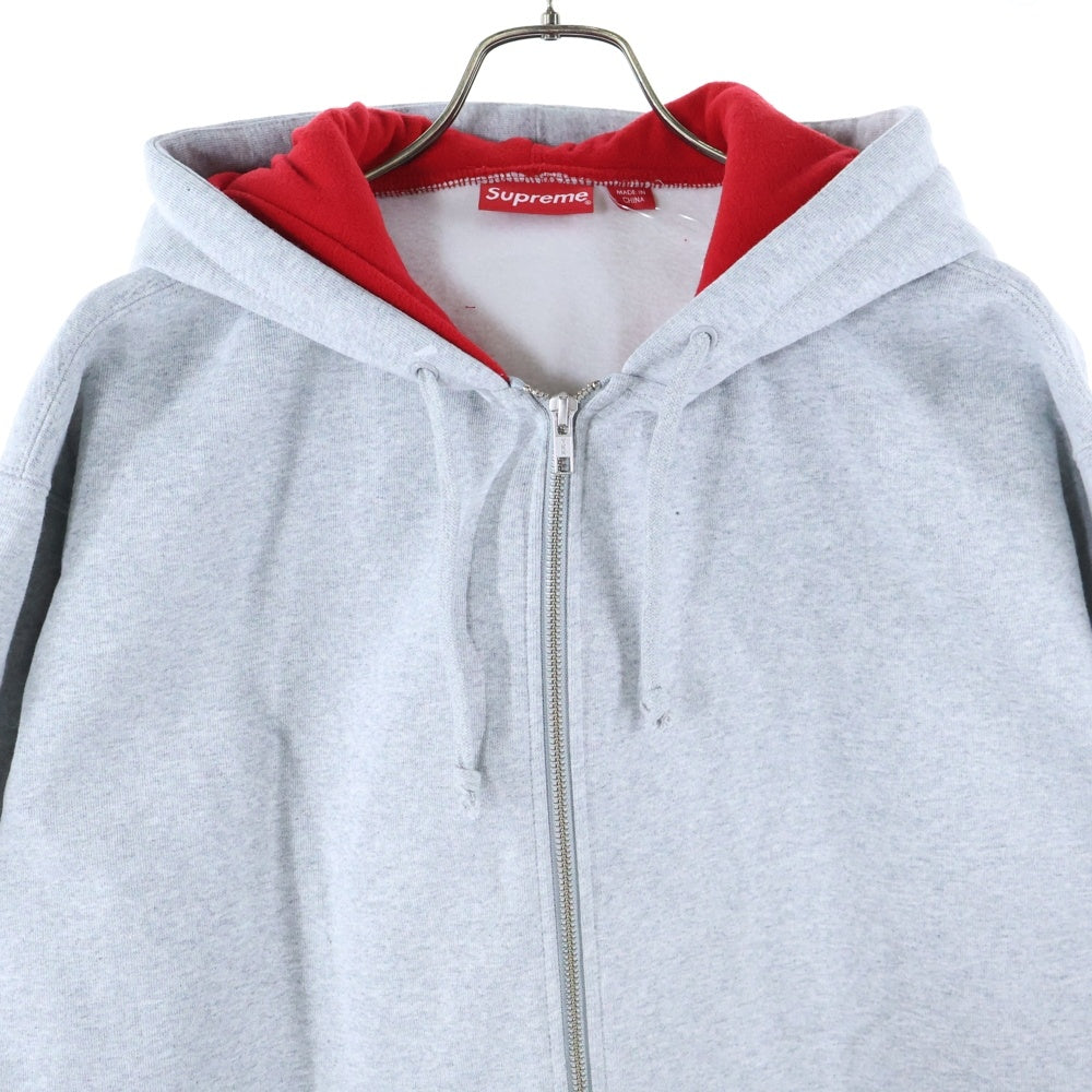 SUPREME(シュプリーム) 22AW Double Hood Facemask Zip Up Hooded Sweatshirt ダブルフードフェイスマスク ジップアップ フーデッドスウェットシャツ パーカー グレー