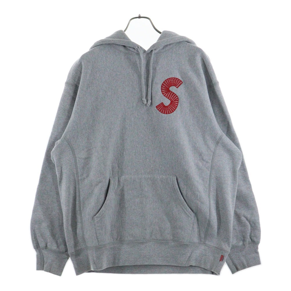 SUPREME(シュプリーム) 20AW S Logo Hooded Sweatshirt Sロゴ フーデッドスウェットシャツ スモールボックス プルオーバーパーカー グレー