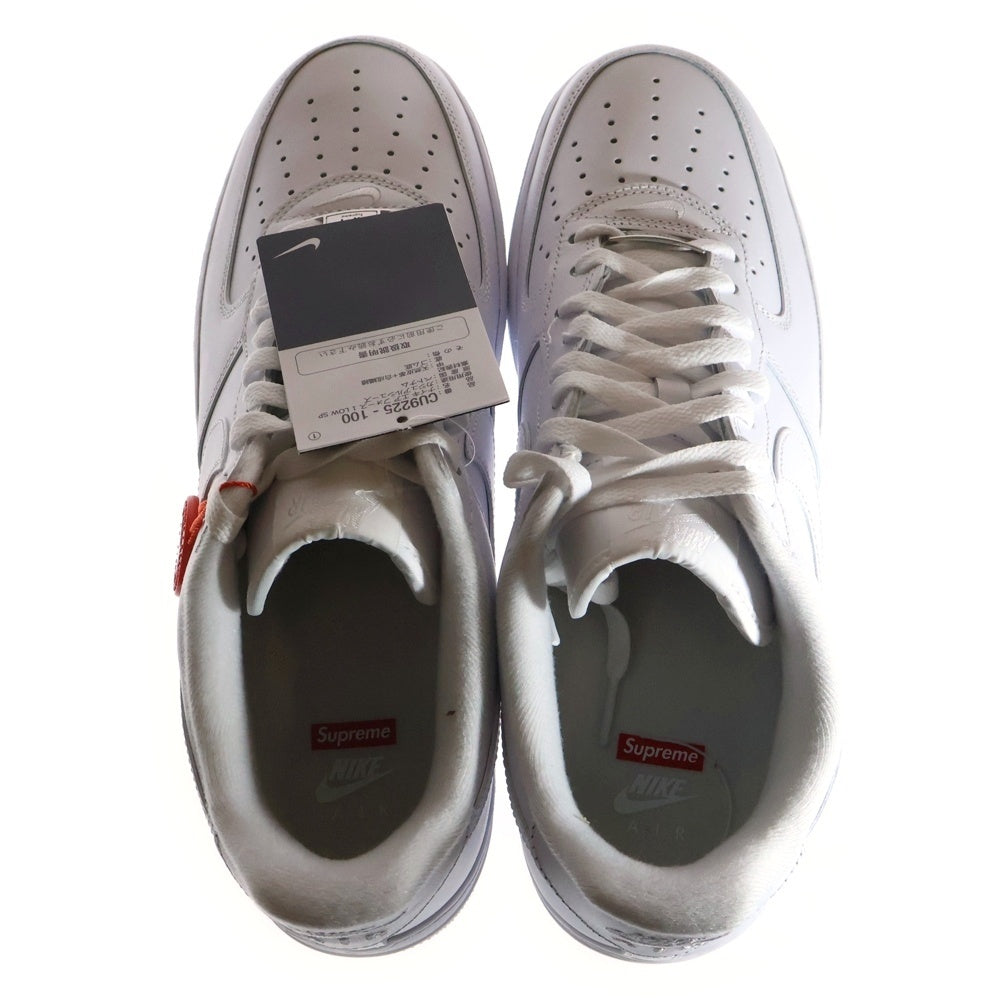 SUPREME(シュプリーム) × NIKE Air Force 1 Low SP CU9225-100 シュプリーム エアフォース1 ローカットスニーカー ホワイト US10.5/28.5cm