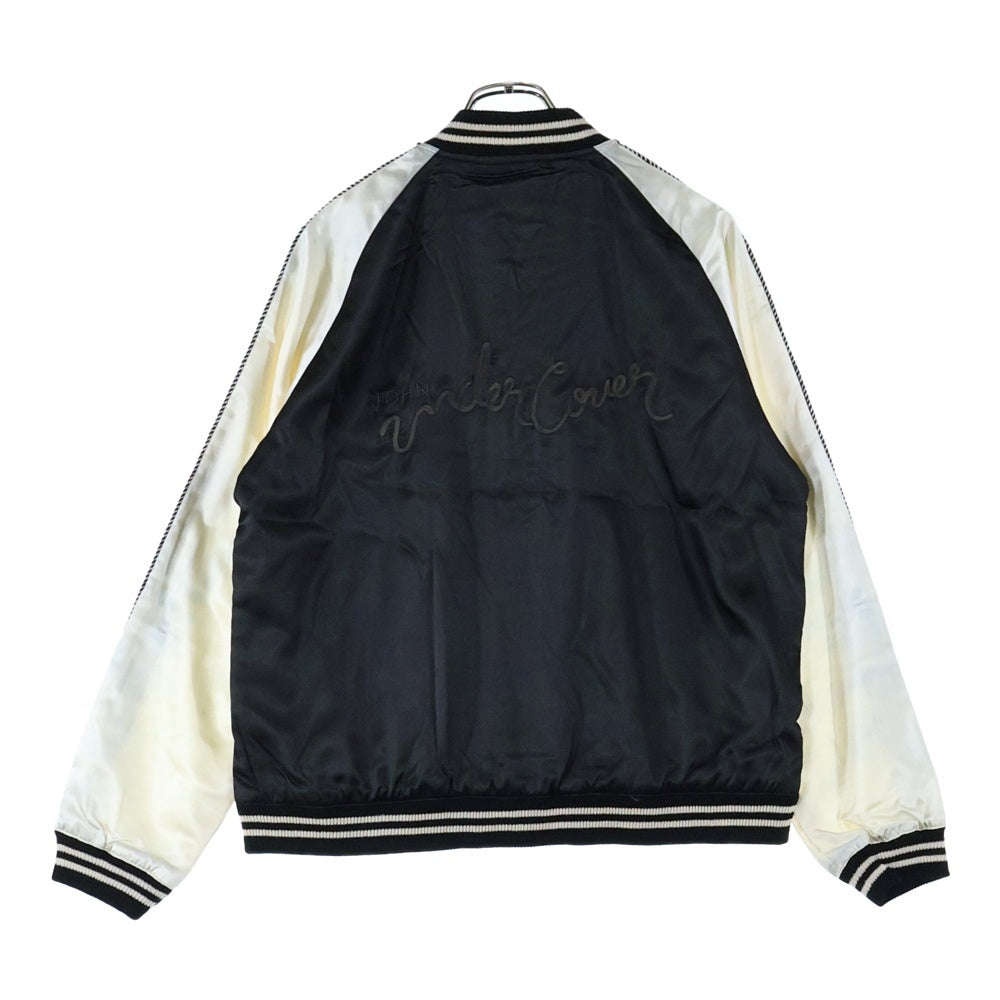John UNDERCOVER(ジョン アンダーカバー) 15SS スーベニアジャケット スカジャン ブラック/ホワイト JUP9201