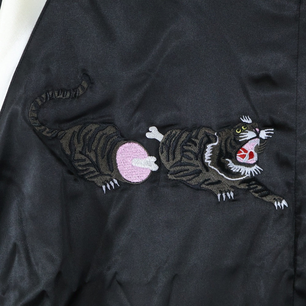 John UNDERCOVER(ジョン アンダーカバー) 15SS スーベニアジャケット スカジャン ブラック/ホワイト JUP9201