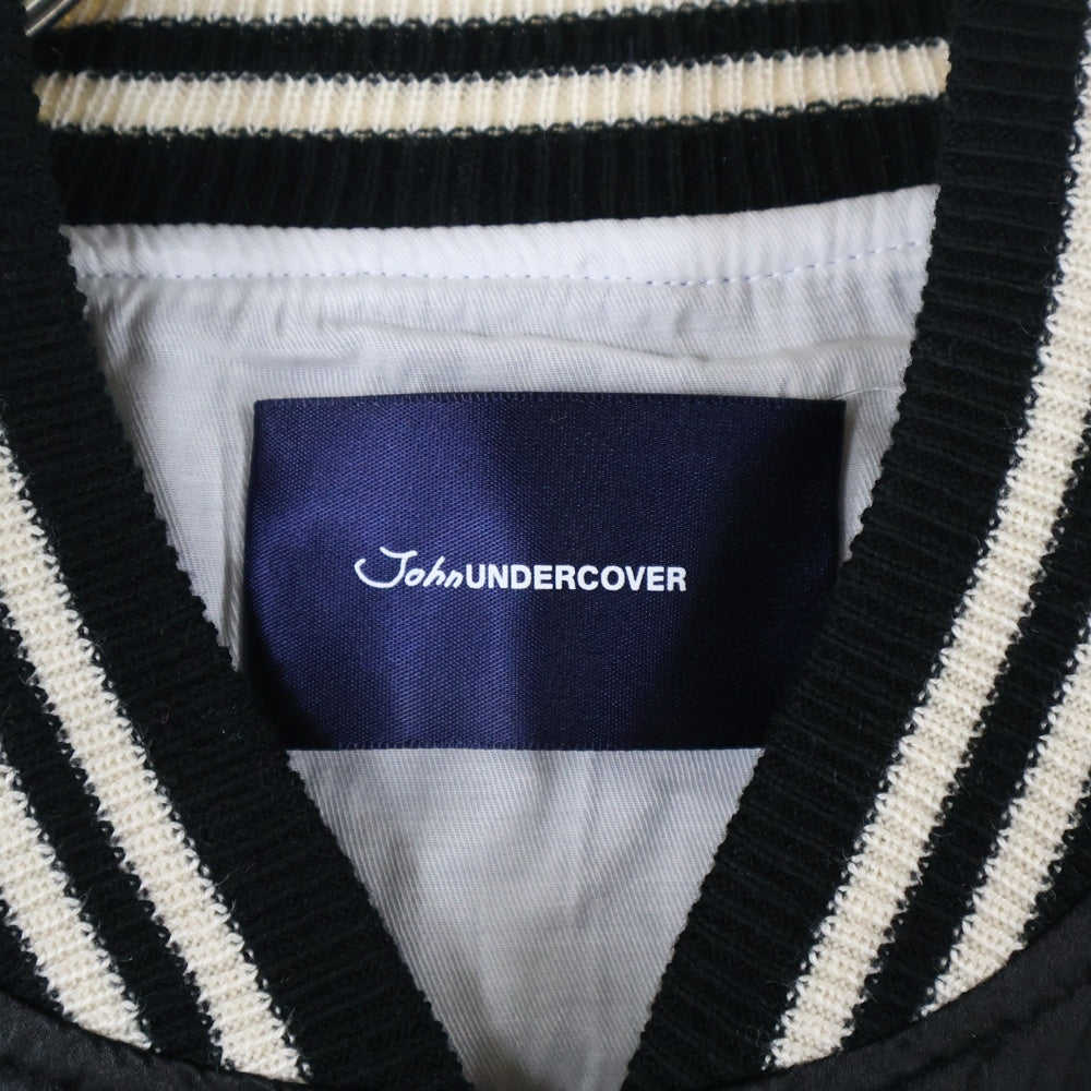 John UNDERCOVER(ジョン アンダーカバー) 15SS スーベニアジャケット スカジャン ブラック/ホワイト JUP9201