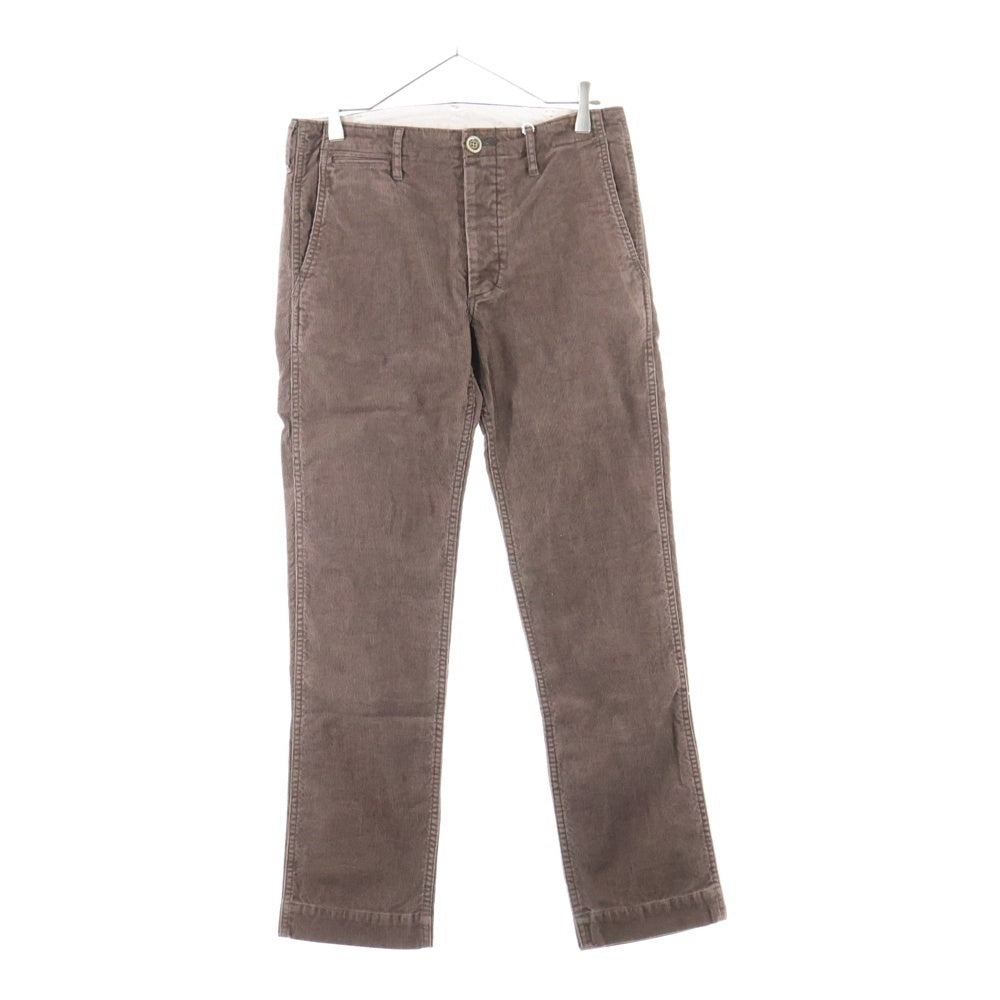 VISVIM(ヴィスヴィム) 14AW FLUXUS CORDS ストレート コーデュロイパンツ ブラウン 0114205008018
