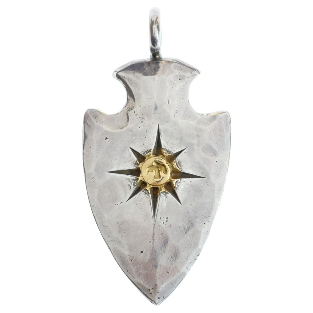 goro's(ゴローズ) メタル付き矢じり大 ペンダントトップ シルバー/ゴールド