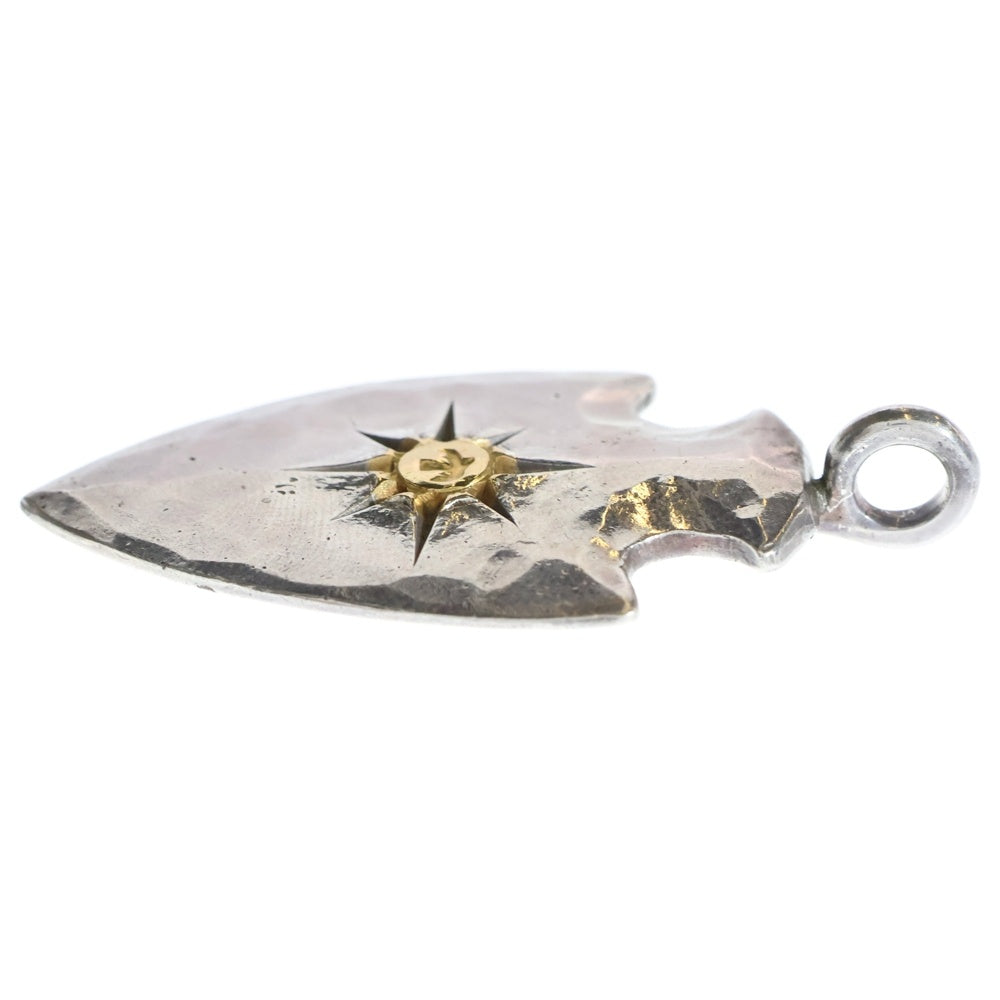 goro's(ゴローズ) メタル付き矢じり大 ペンダントトップ シルバー/ゴールド