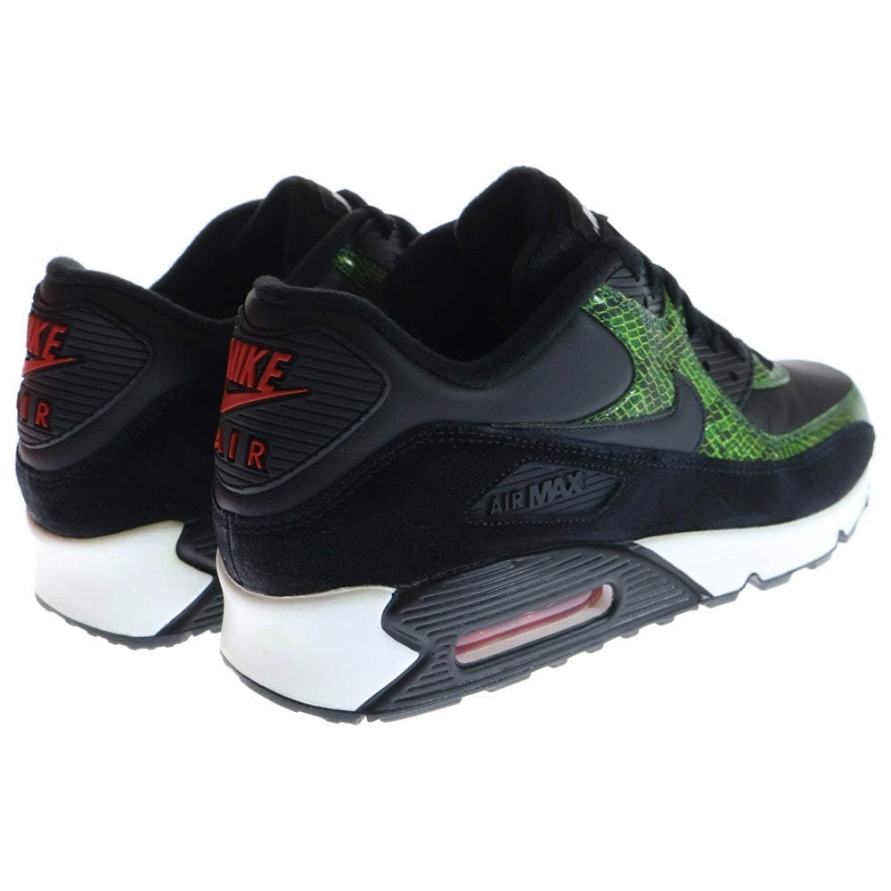 NIKE(ナイキ) AIR MAX 90 GREEN PYTHON CD0916-001 エアマックス90 グリーンパイソン ローカットスニーカー ブラック/グリーン US10/28.0cm