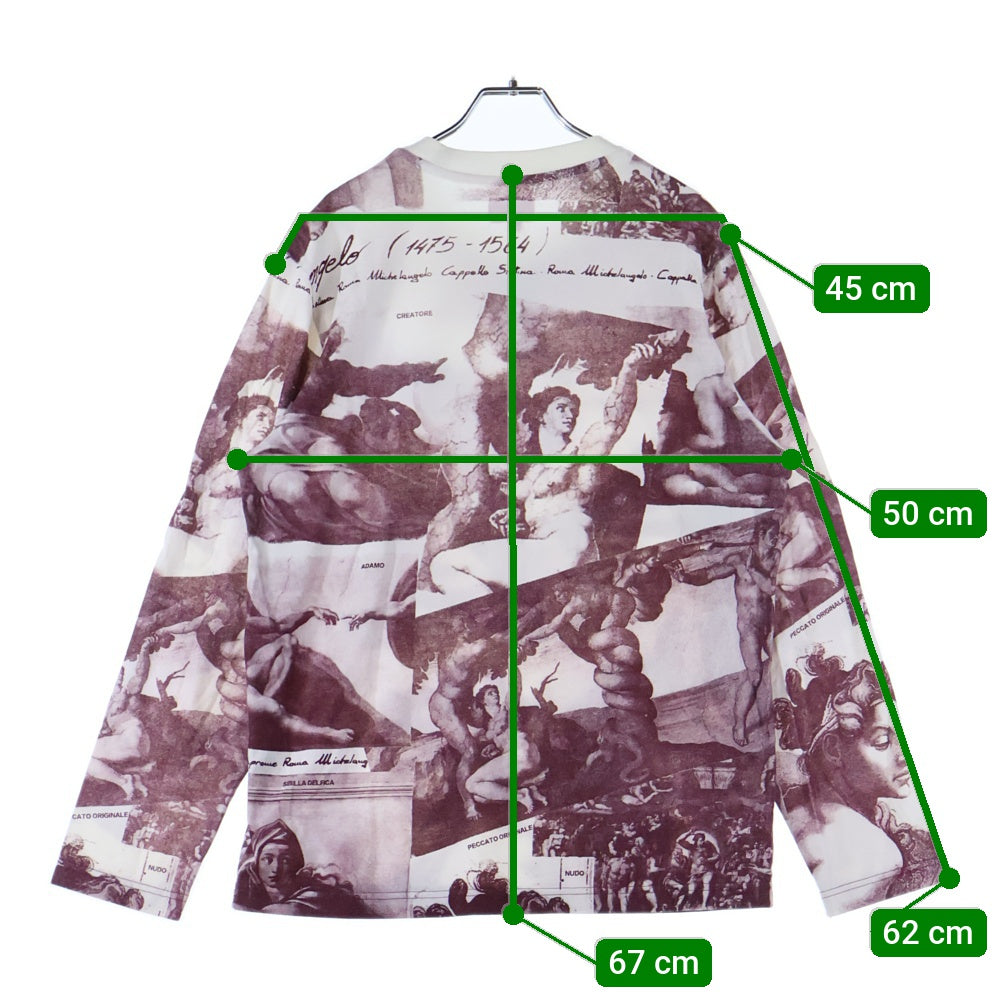 SUPREME(シュプリーム) 17AW Michelangelo L/S Top ミケランジェロ 長袖Tシャツ ロングスリーブカットソー ボルドー