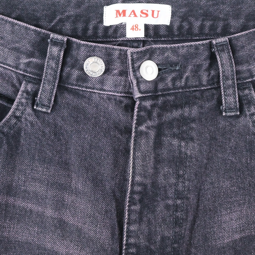 MASU(エムエーエスユー) 24AW MASU BOYS STARDUST BAGGY JEAN ラインストーン スターダスト バギーパンツ パープル SMBFW-PTB224C