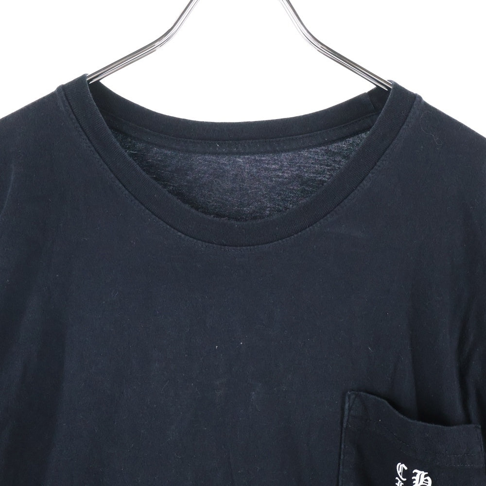 CHROME HEARTS(クロムハーツ) Back Lettering Logo バックプリント ロゴ ロンT 長袖カットソー ブラック/ピンク