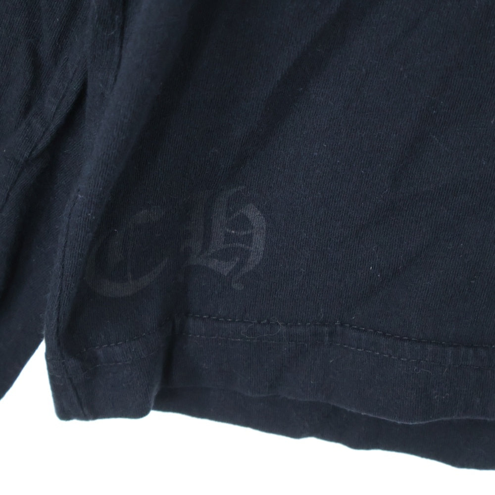 CHROME HEARTS(クロムハーツ) Back Lettering Logo バックプリント ロゴ ロンT 長袖カットソー ブラック/ピンク