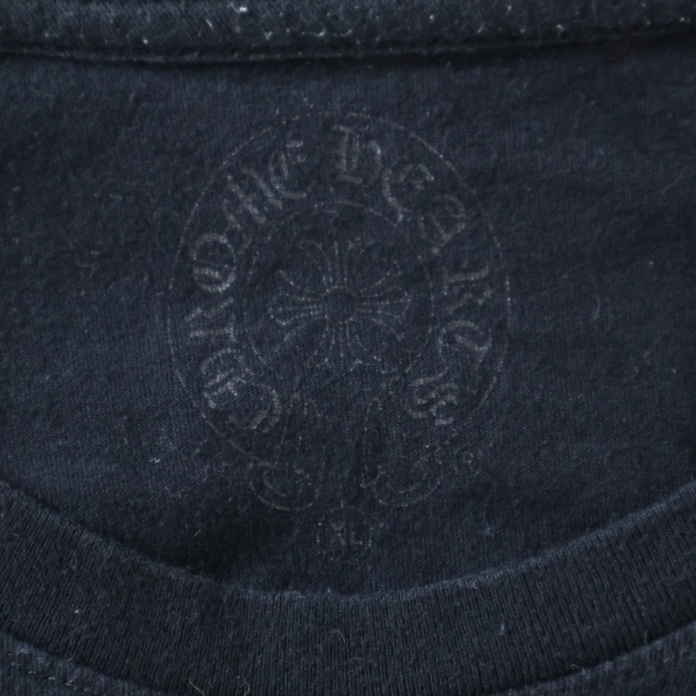 CHROME HEARTS(クロムハーツ) Back Lettering Logo バックプリント ロゴ ロンT 長袖カットソー ブラック/ピンク