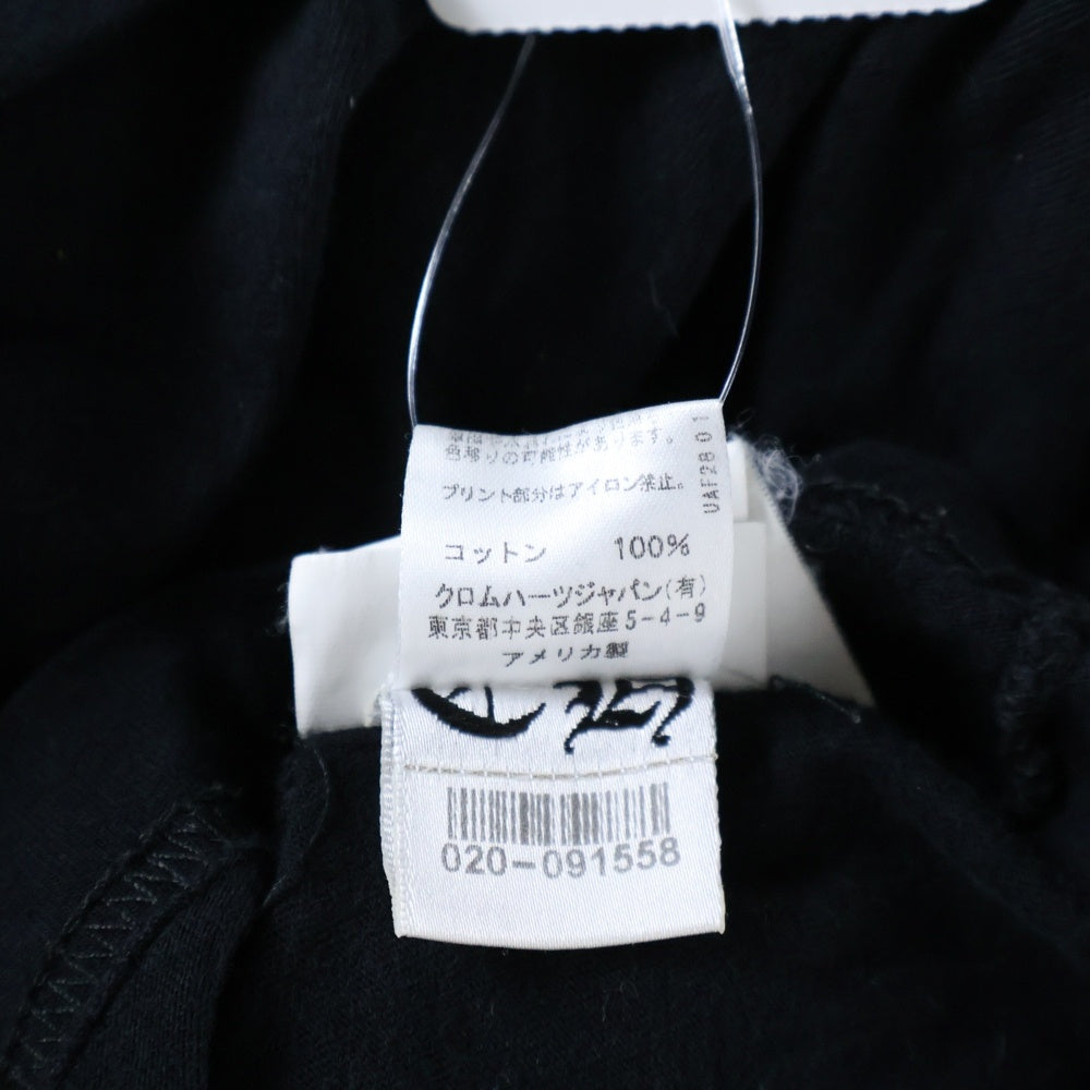 CHROME HEARTS(クロムハーツ) Back Lettering Logo バックプリント ロゴ ロンT 長袖カットソー ブラック/ピンク
