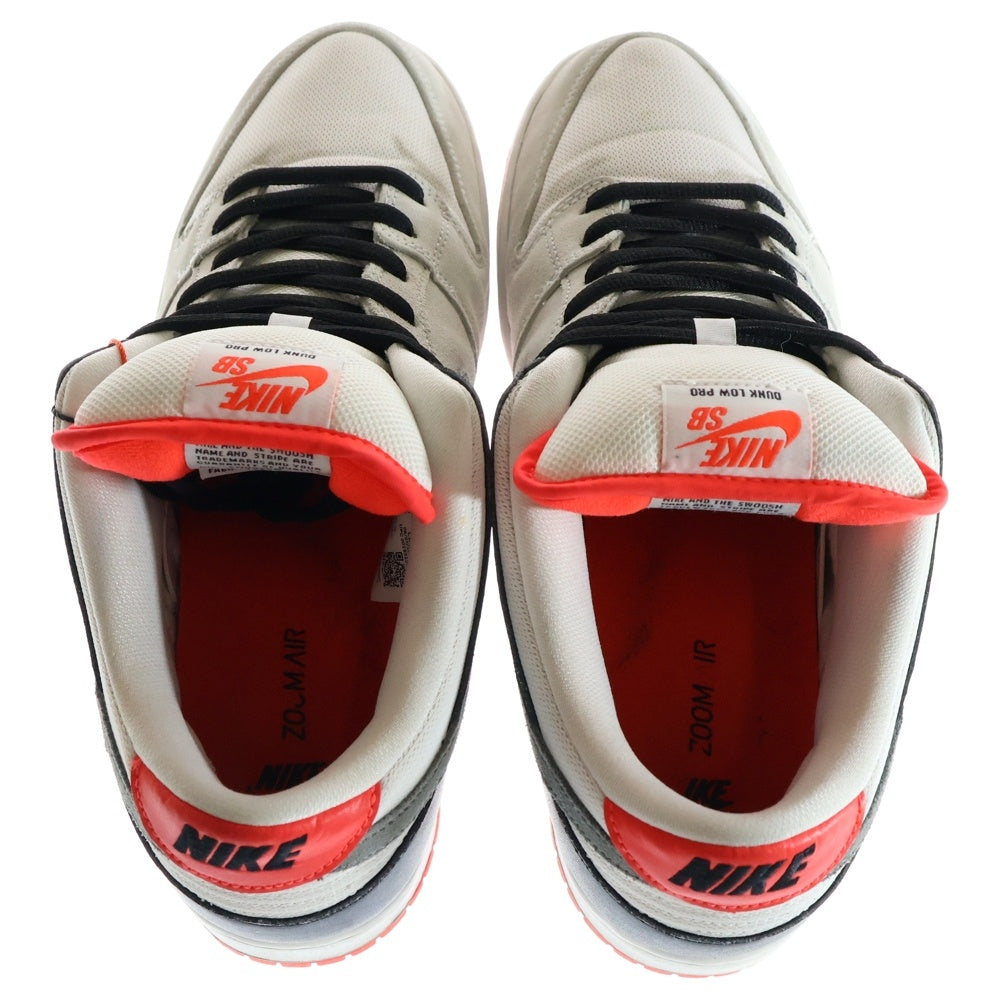 NIKE SB(ナイキエスビー) DUNK LOW PRO ISO INFRARED CD2563-004 ダンク プロ インフラレッド ローカットスニーカー グレー/レッド US11/29cm