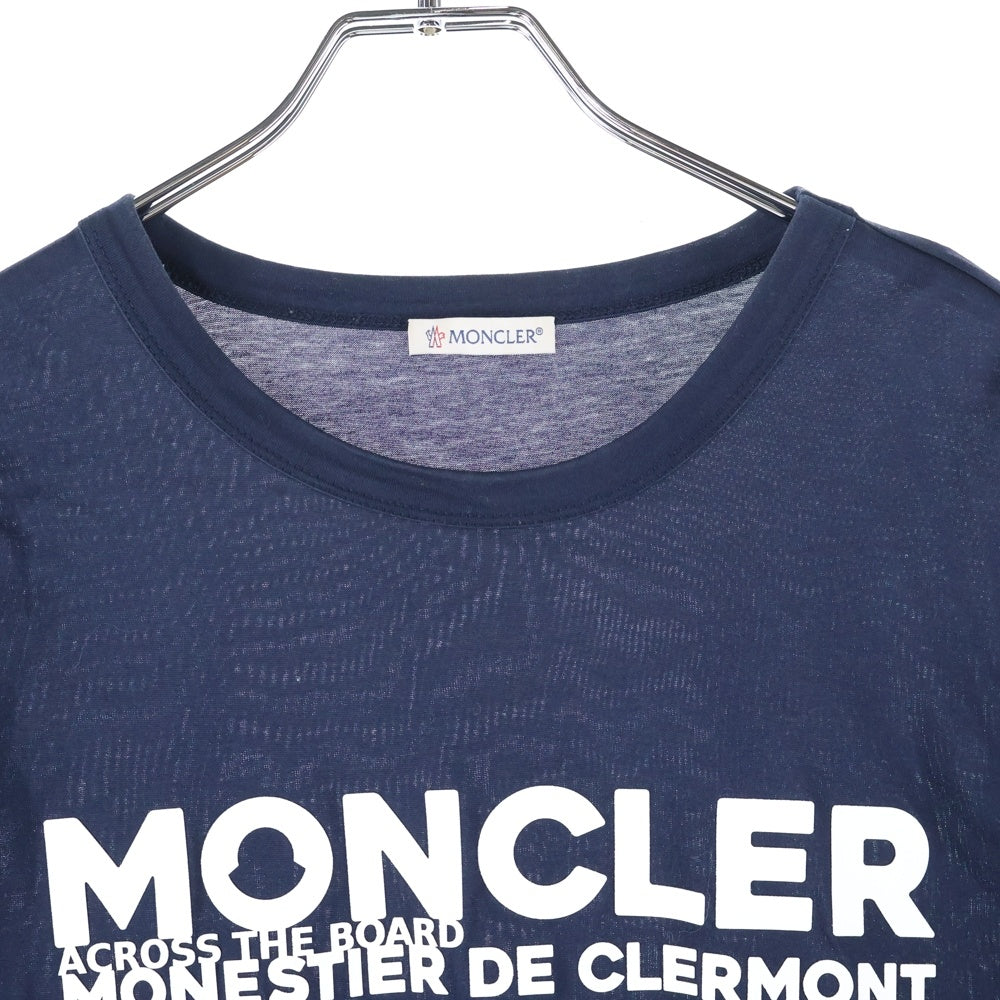 MONCLER(モンクレール) 21SS MAGLIA T-SHIRT マグリア フロントプリントTシャツ 半袖カットソー ネイビー G10918C7D910