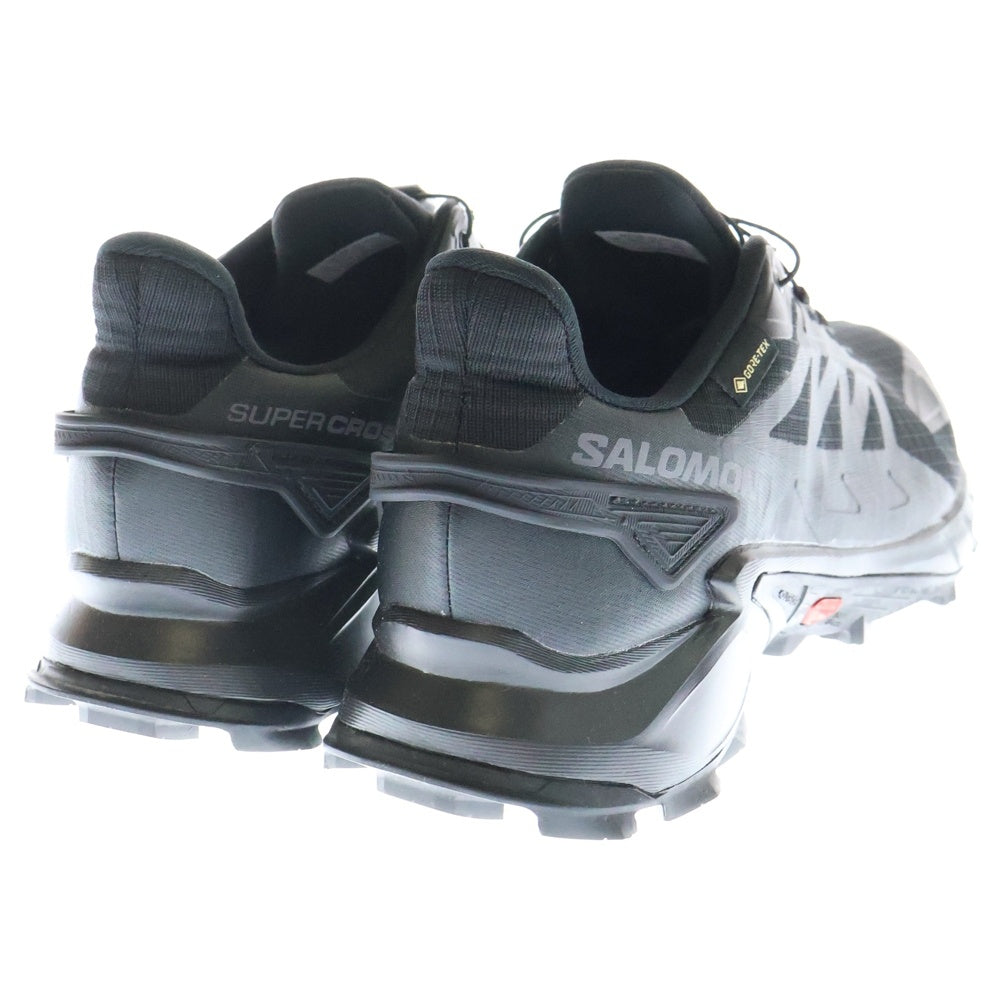 SALOMON(サロモン) SUPERCROSS 4 GORE-TEX 417316WO スパークロス 4 ゴアテックス ローカットスニーカー ブラック US8/26.0cm