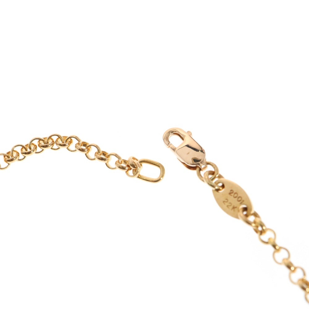 CHROME HEARTS(クロムハーツ) 22K SAFETY PIN NECKLACE セーフティピン ゴールドネックレス 18inch