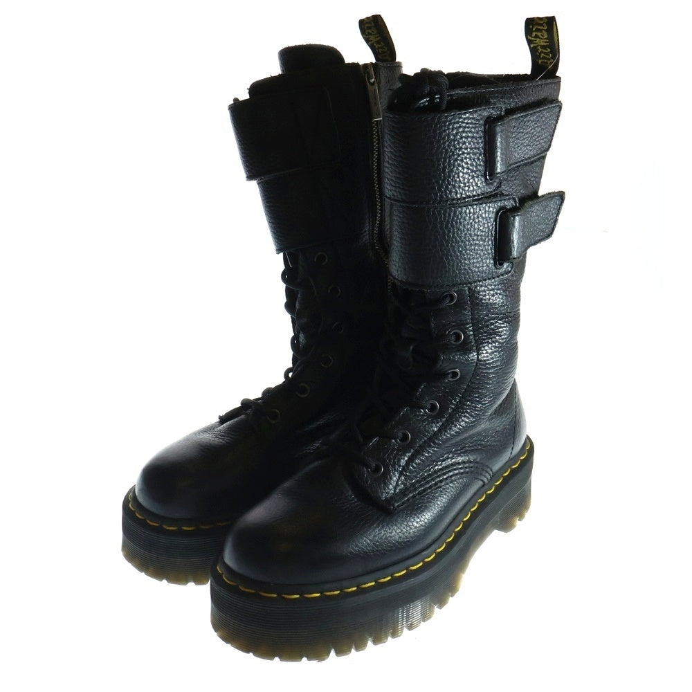 Dr.Martens(ドクターマーチン) JAGGER ジャガー サイドジップ ロングブーツ ブラック レディース 22571001 UK5