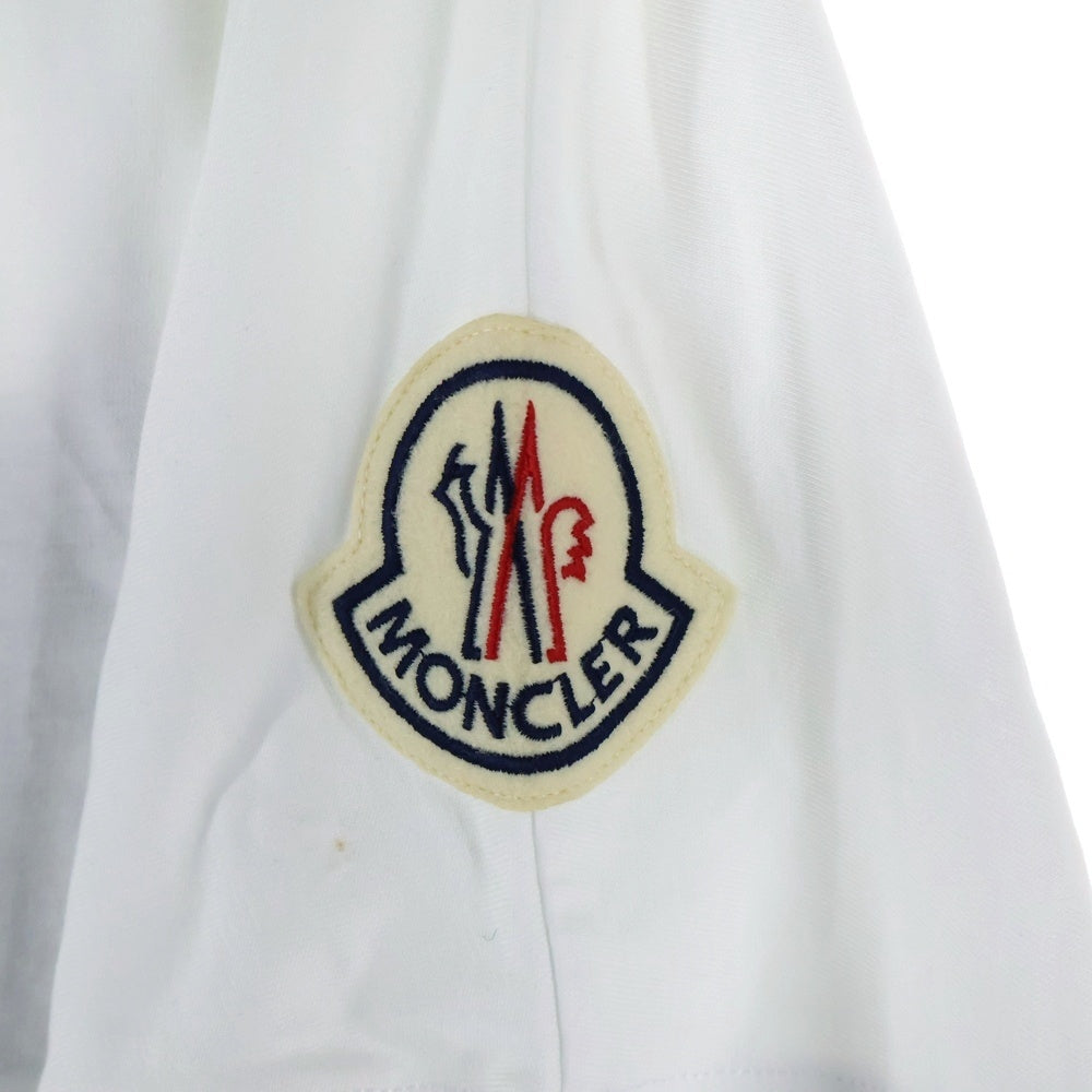 MONCLER GENIUS(モンクレール ジーニアス) 20SS Arm Patch L/S Tee1952 アームパッチ ロングスリーブ長袖Tシャツ ビッグワッペン ロゴ クルーネック ホワイト F10928D70000