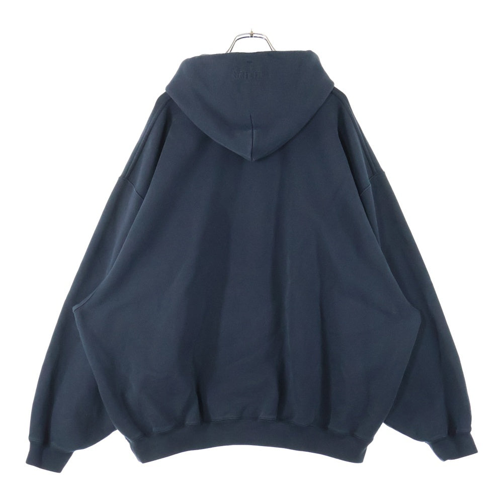 VETEMENTS(ヴェトモン) 24AW PARIS LOGO パリロゴ刺繍 スウェット プルオーバーパーカー ブラック UA65HD300B