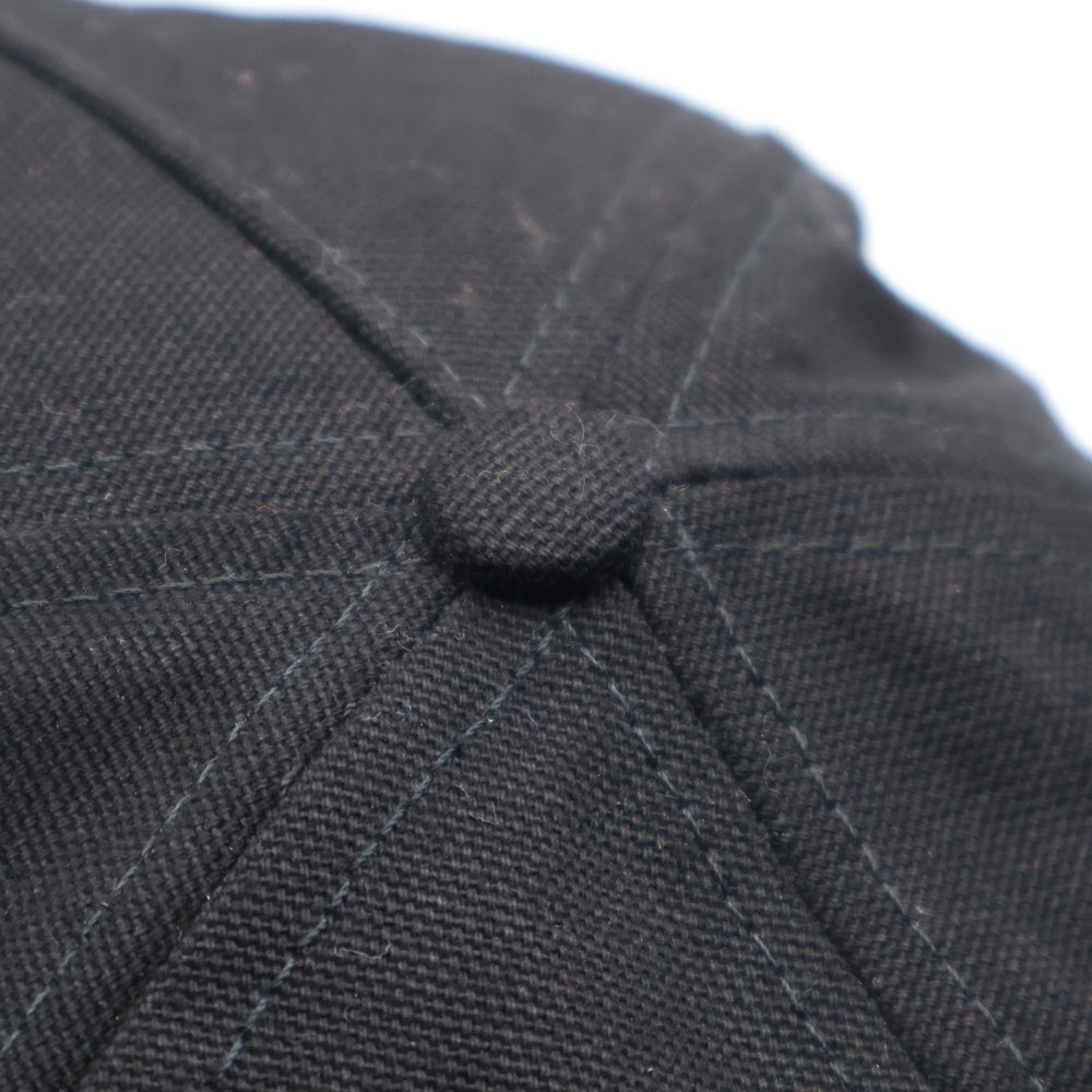 AMIRI(アミリ) FULL CANVAS MA HAT ロゴ刺繍キャップ ブラック SRAMHACP1052SMRCNA10