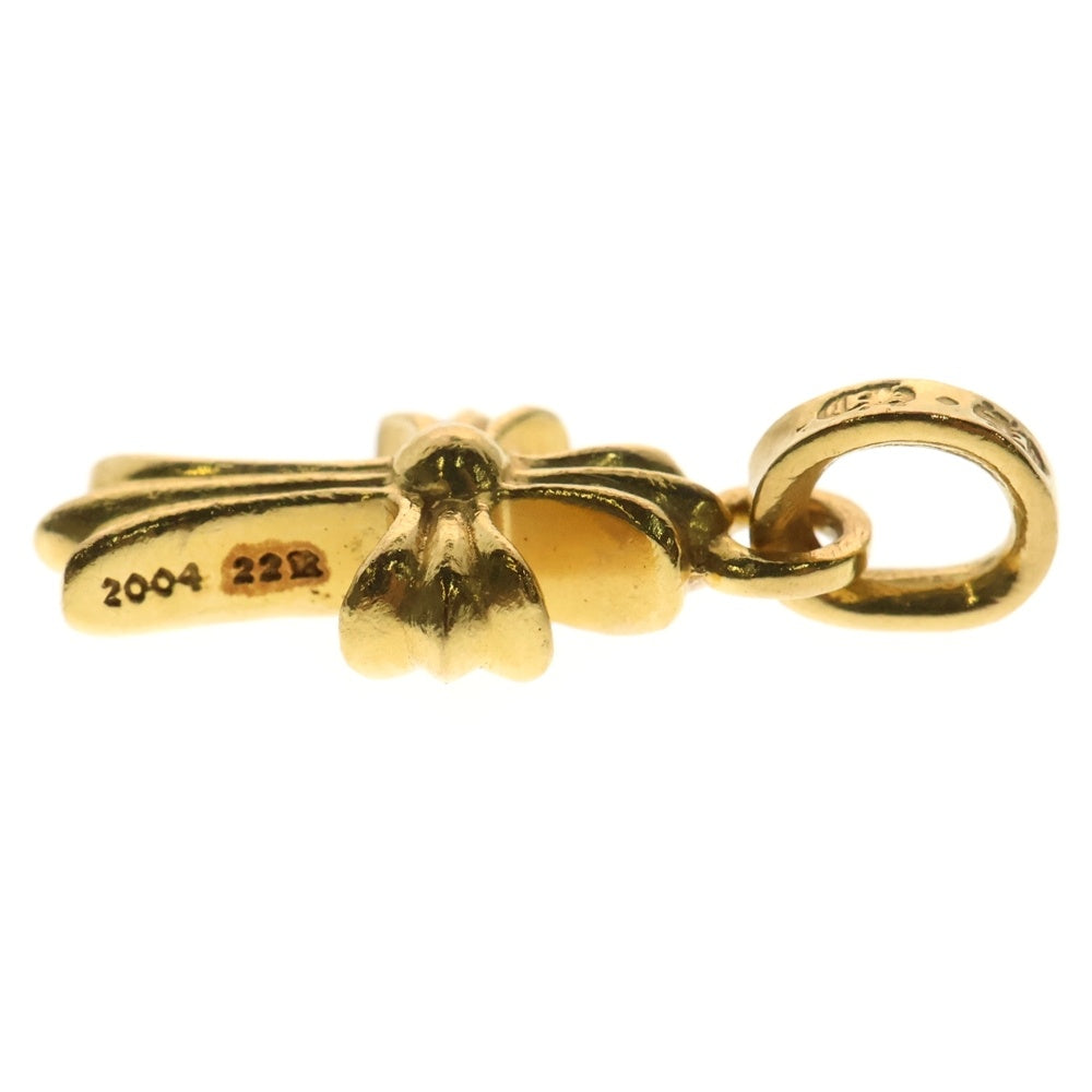 CHROME HEARTS(クロムハーツ) 22K CRS BBYFAT P/DIA ベイビーファットクロス PAVEダイヤ ペンダントトップ ゴールド BCA035