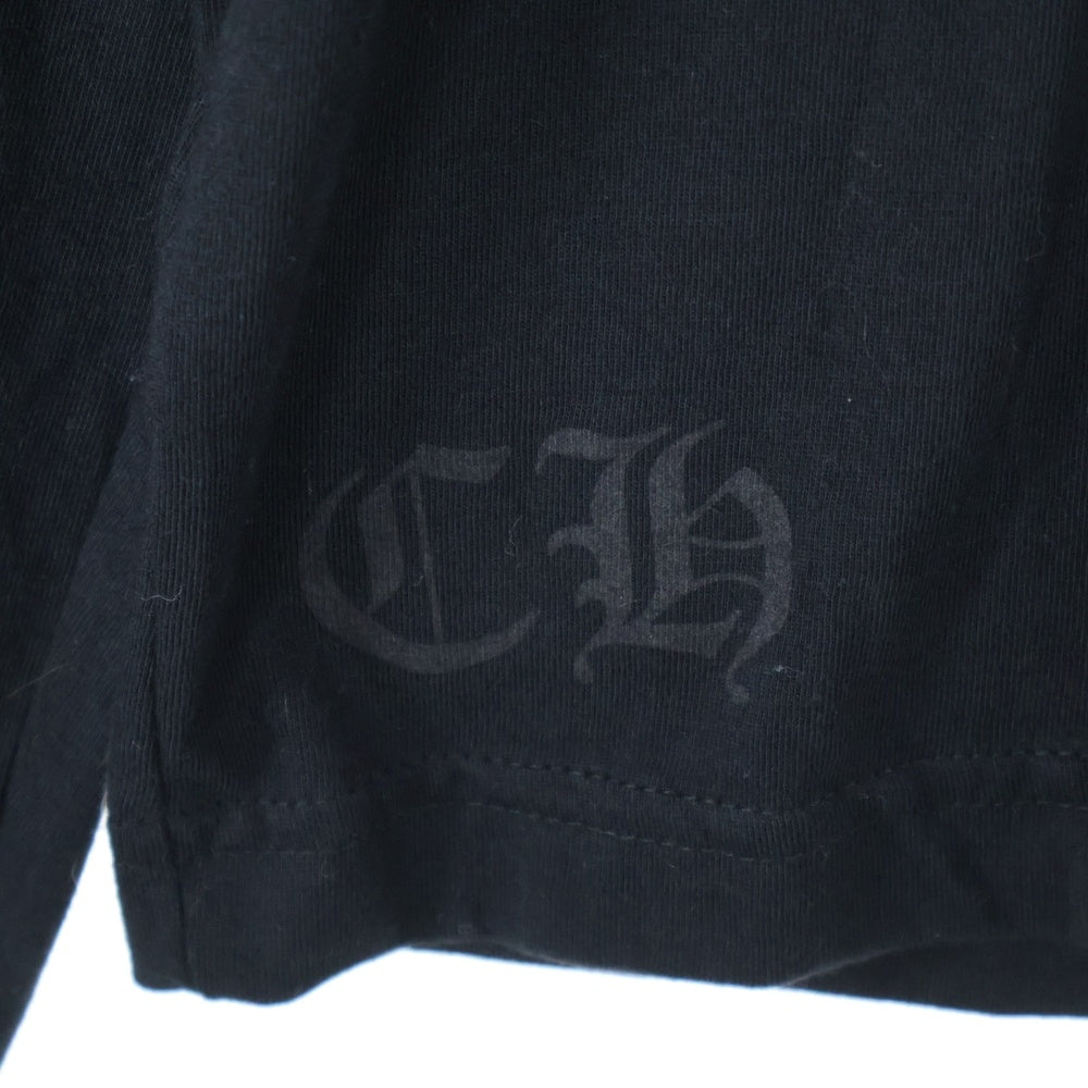 CHROME HEARTS(クロムハーツ) Neck Logo ネックロゴ アームプリント ロングスリーブ L/S 長袖 ポケットTシャツ カットソー ブラック