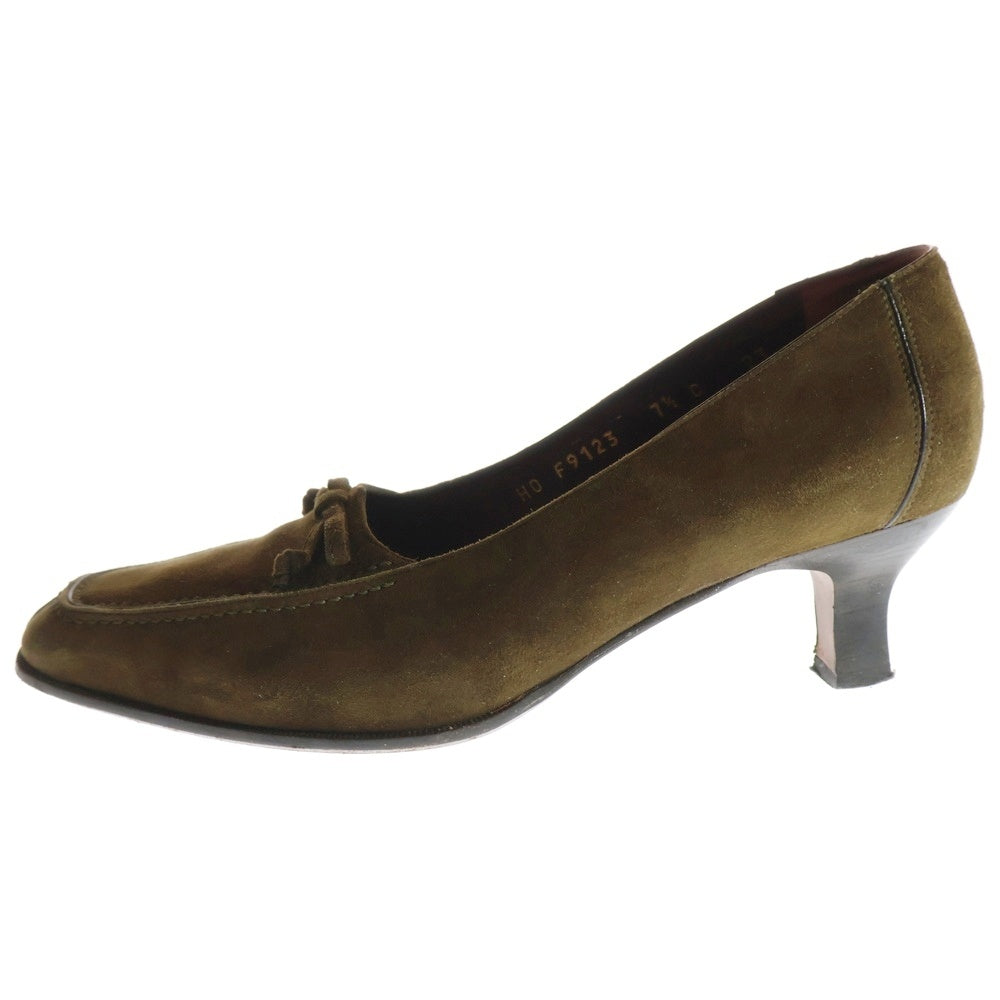COLE HAAN(コール ハーン) スウェードレザー ハイヒール ミュール サンダル ブラウン F9123