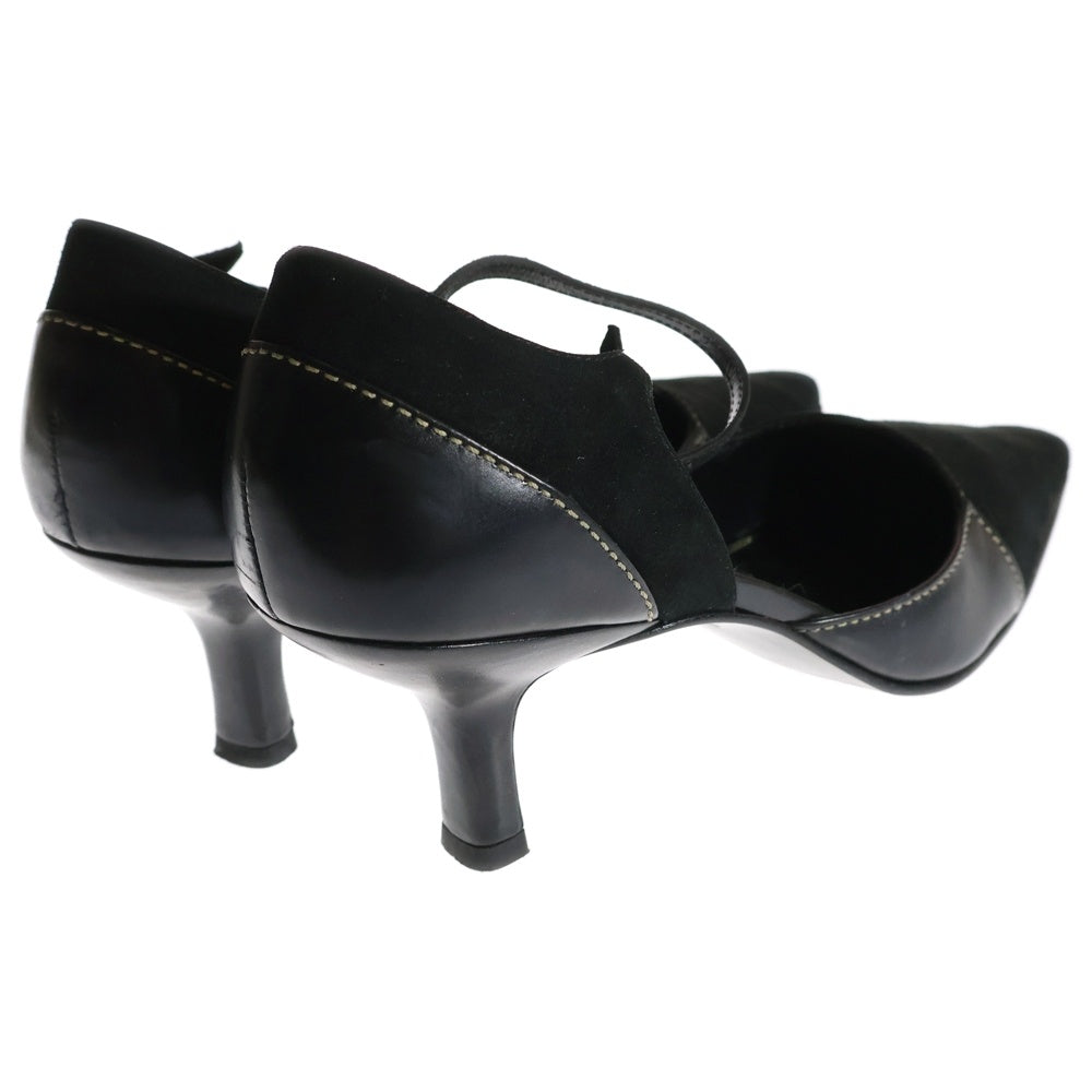 COLE HAAN(コール ハーン) CALLISTA スウェードレザー ハイヒールパンプス サンダル ブラック D11777