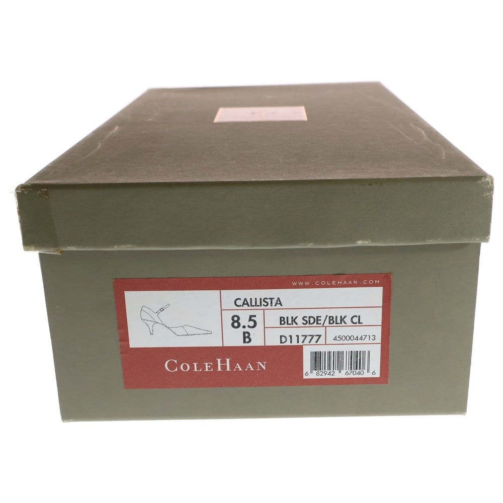 COLE HAAN(コール ハーン) CALLISTA スウェードレザー ハイヒールパンプス サンダル ブラック D11777