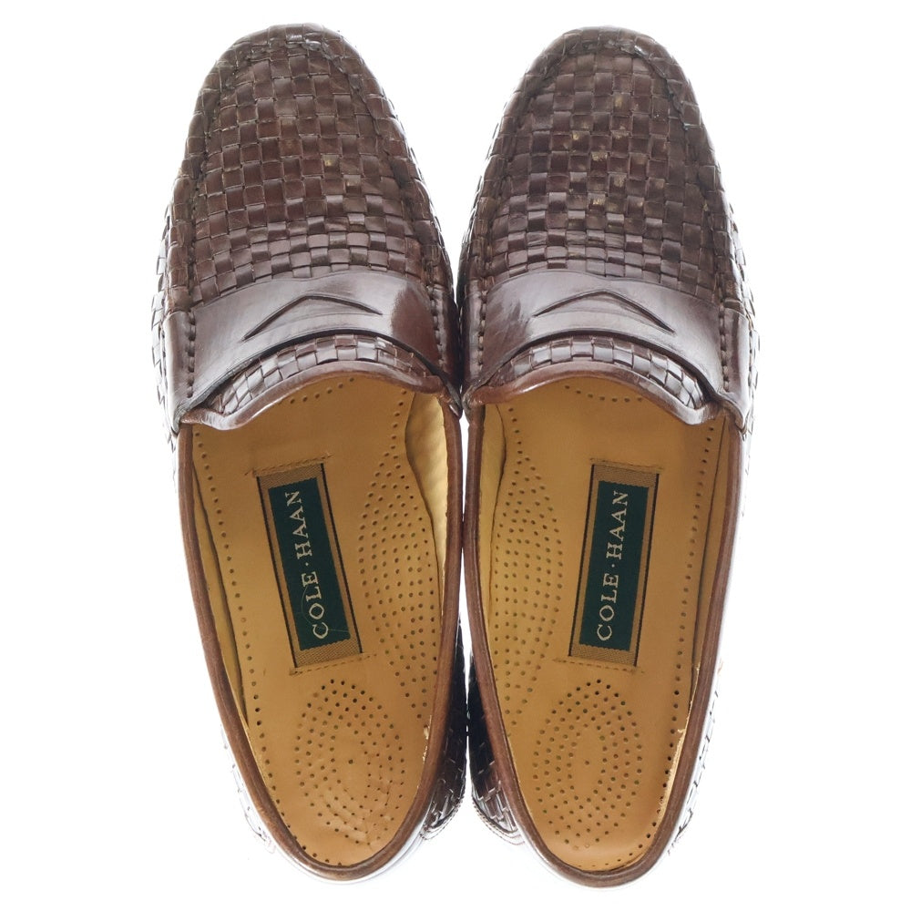 COLE HAAN(コール ハーン) TAM パテントレザー コインローファー ブラウン F0102