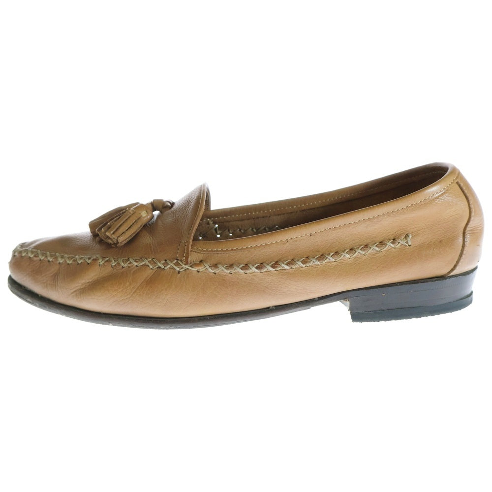 COLE HAAN(コール ハーン) タッセル ローヒール レザー ローファー パンプス シューズ ブラウン F6144