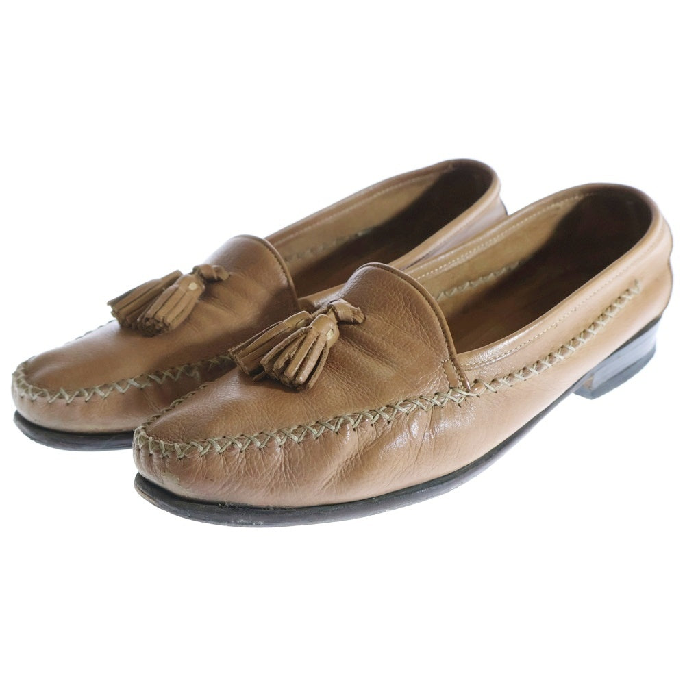 COLE HAAN(コール ハーン) タッセル ローヒール レザー ローファー パンプス シューズ ブラウン F6144