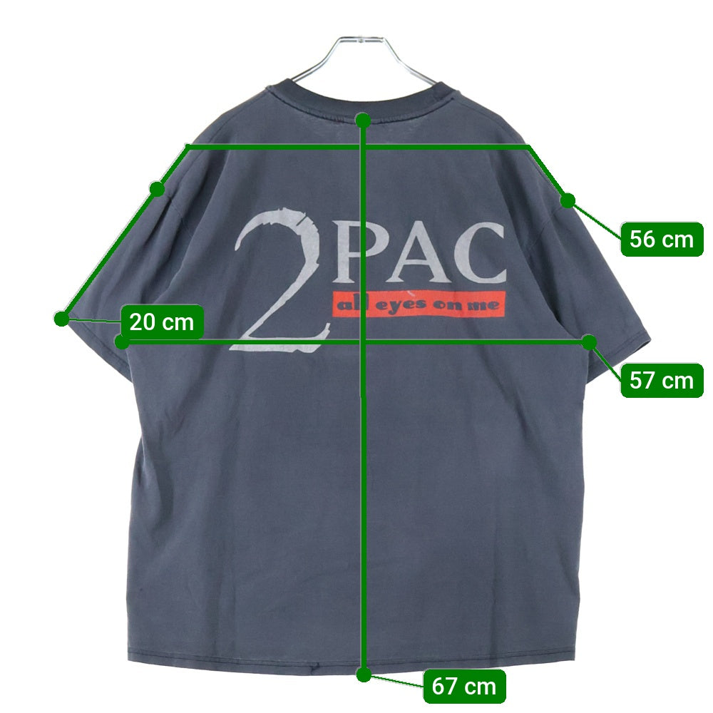 VINTAGE(ヴィンテージ) 2PAC ALL EYES ON ME Tシャツ 半袖カットソー ブラック