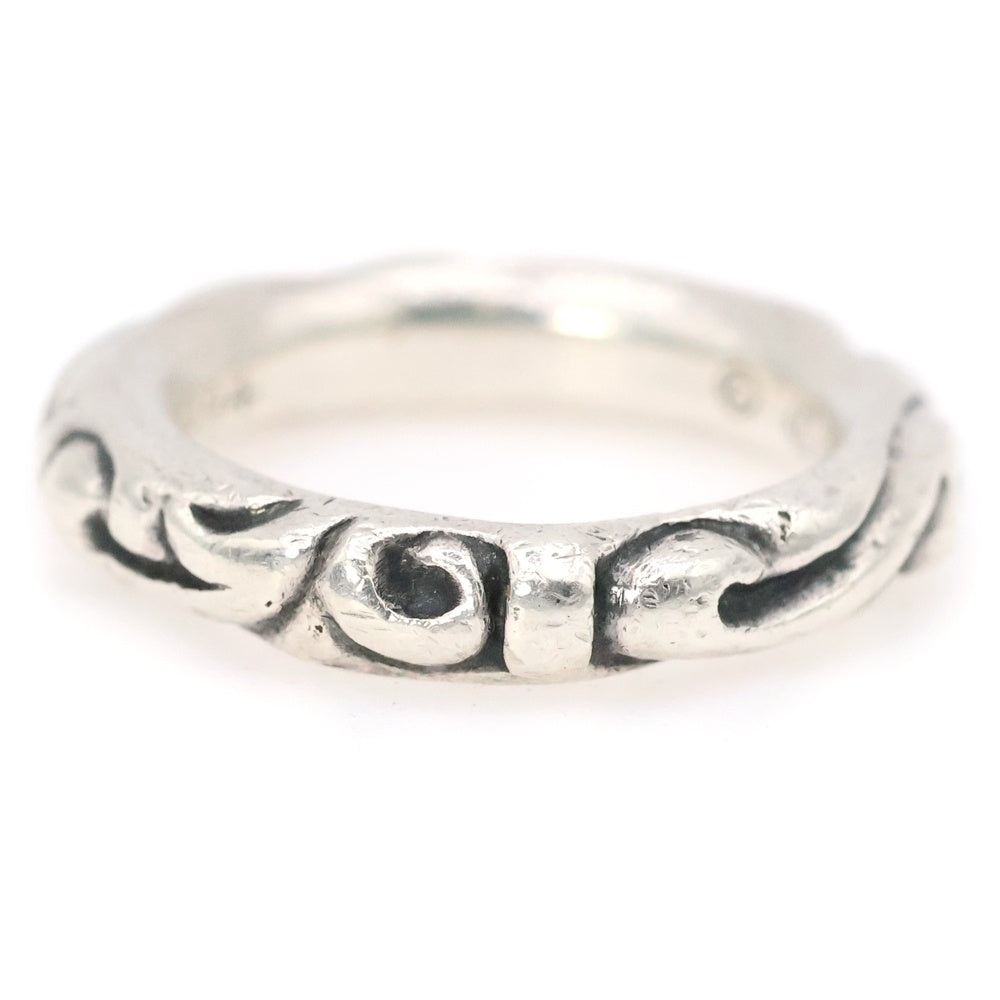 CHROME HEARTS(クロムハーツ) SCRL BAND スクロールバンド リング シルバー BCA351
