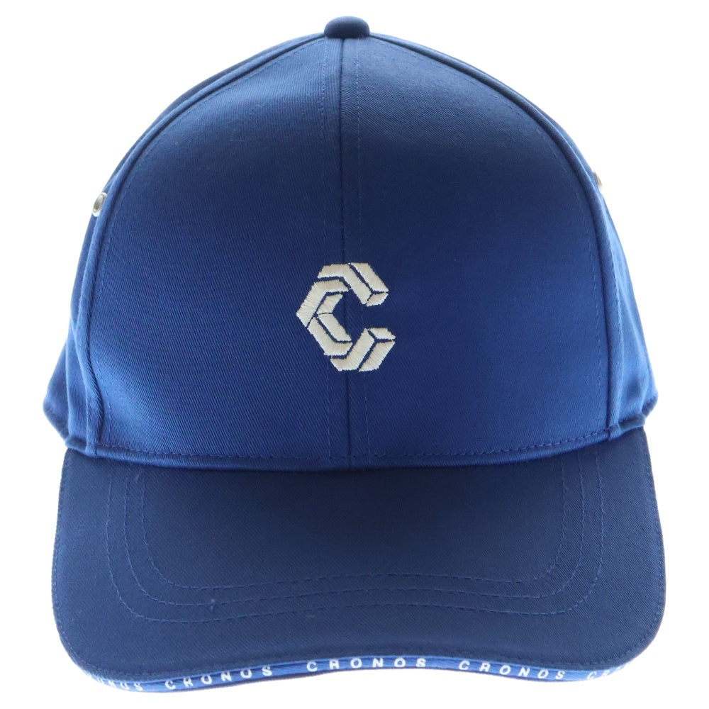 CRONOS(クロノス) Visor Trim Logo Cap ロゴ刺繍キャップ C06-CP-2505JG ブルー