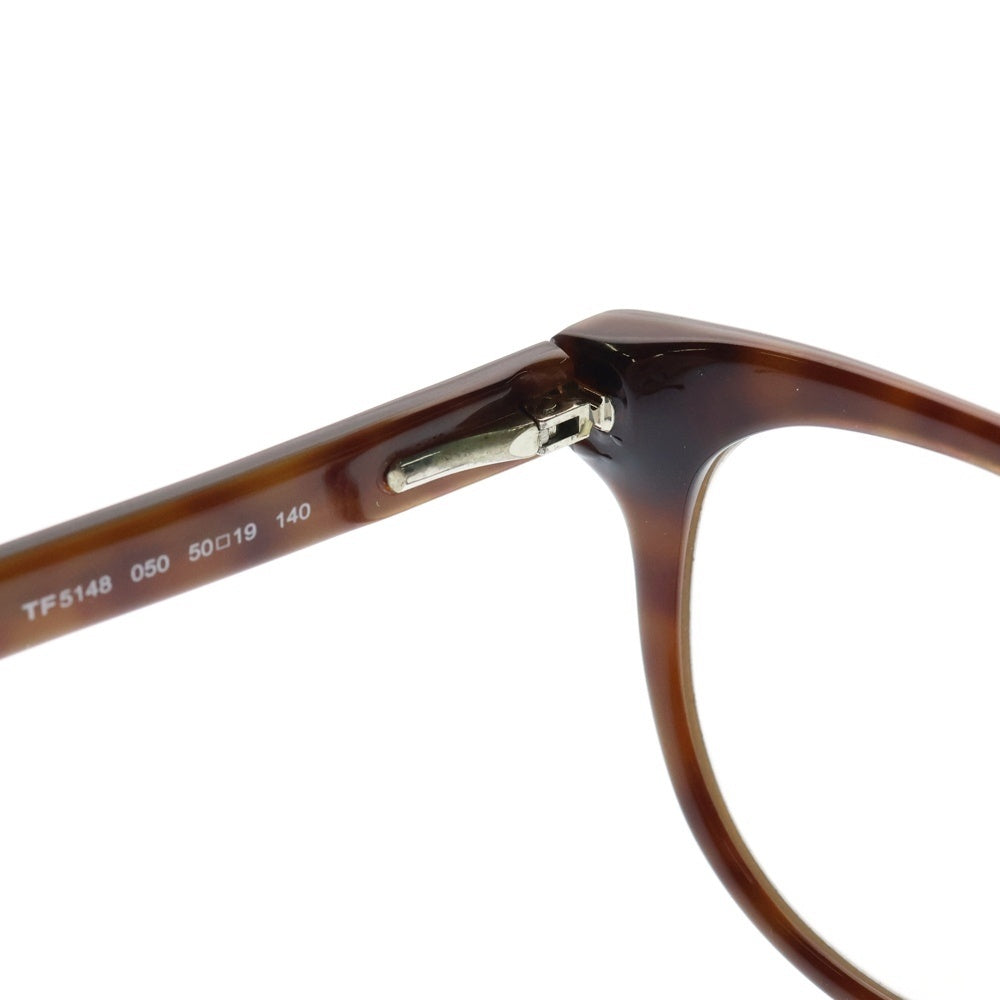 TOM FORD(トムフォード) Tバー ウェリントンサングラス アイウェア メガネ ブラウン 眼鏡 TF5148 度入り