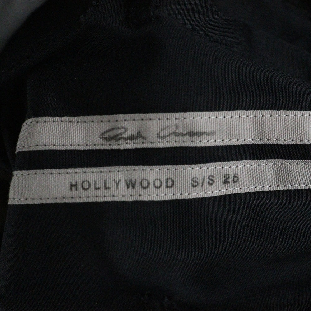 Rick Owens(リックオウエンス) 25SS ドローストリング クロップドパンツ ブラック RU01E5381-TE