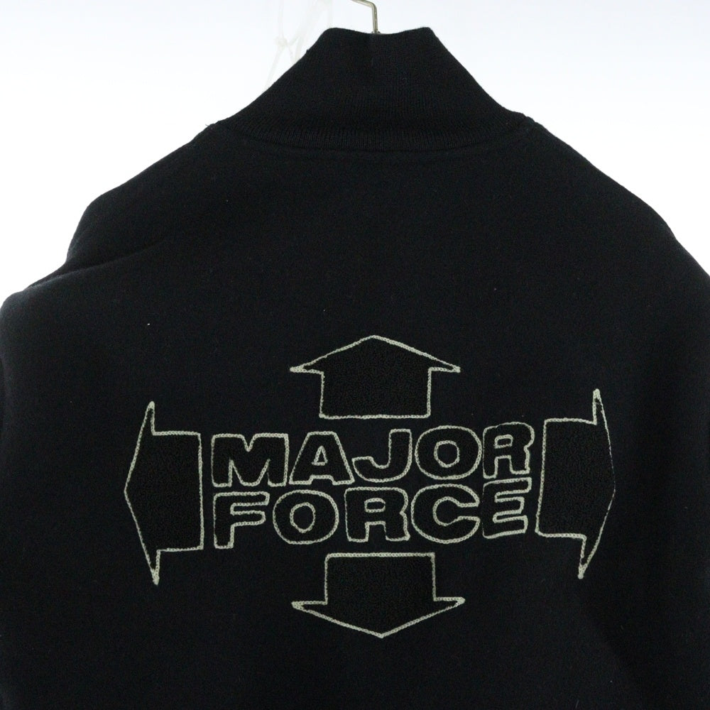 VINTAGE(ヴィンテージ) 90s MAJOR FORCE メジャーフォース 10周年アニバーサリー スタジアムジャケット スタジャン ブラック