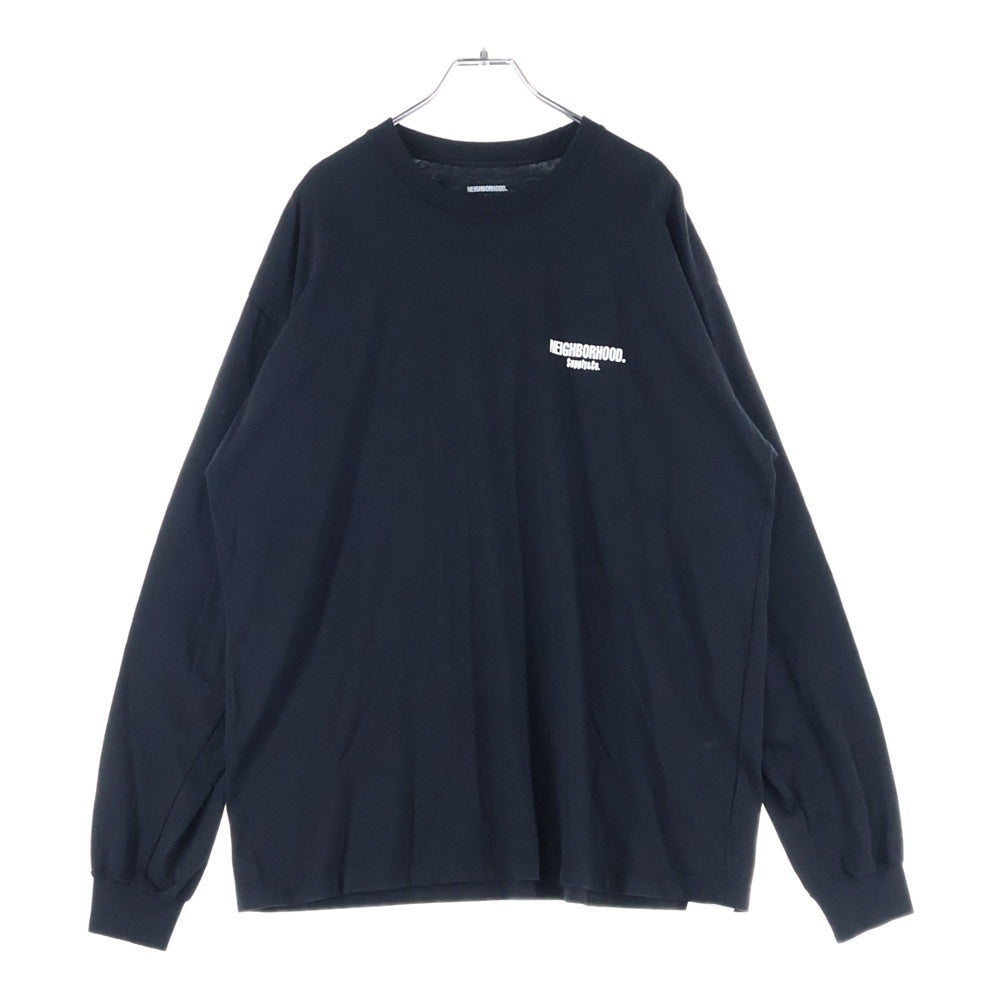 NEIGHBORHOOD(ネイバーフッド) 25SS NH TEE フロントロゴ 長袖ロングスリーブTシャツロンT ブラック 251PCNH-LT01