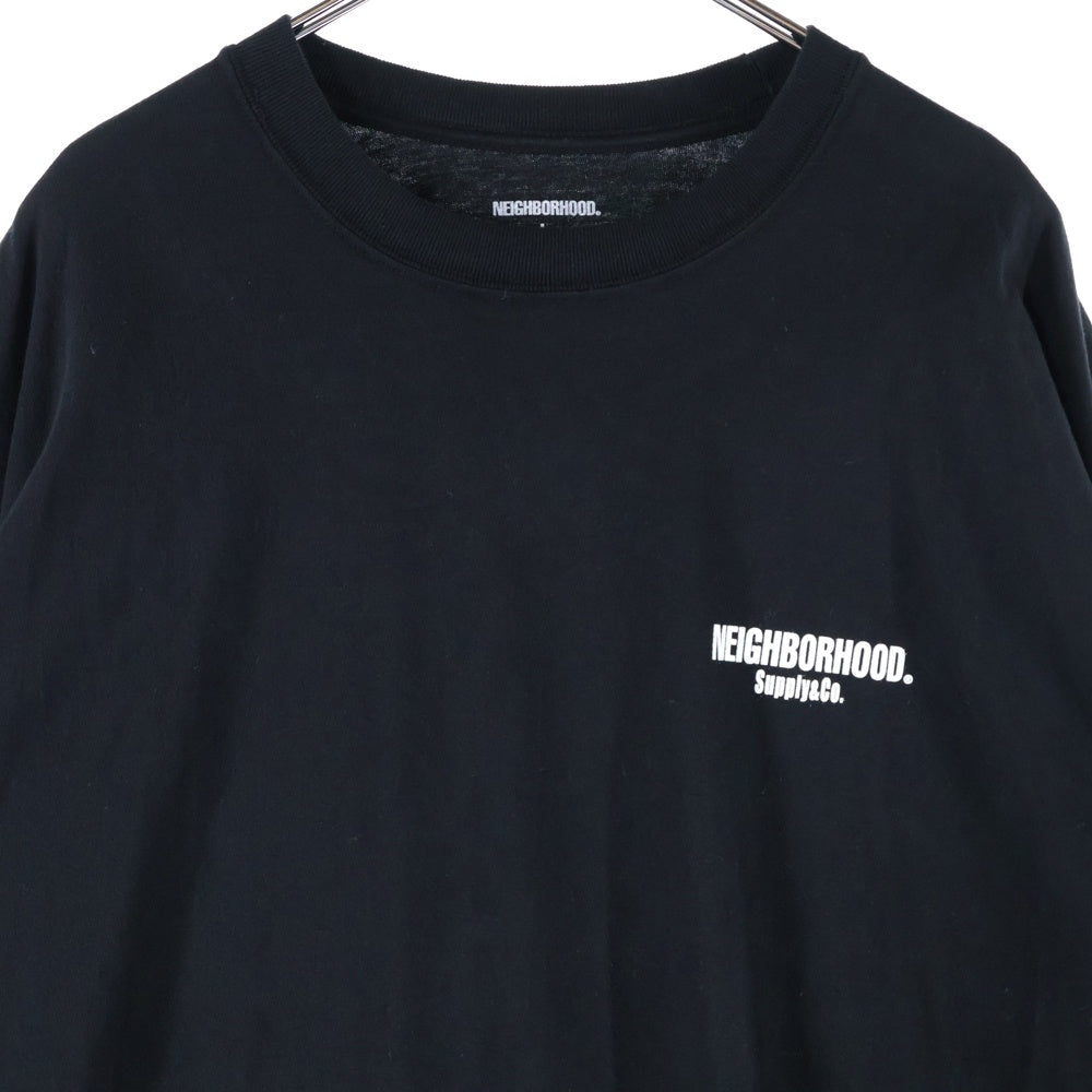 NEIGHBORHOOD(ネイバーフッド) 25SS NH TEE フロントロゴ 長袖ロングスリーブTシャツロンT ブラック 251PCNH-LT01