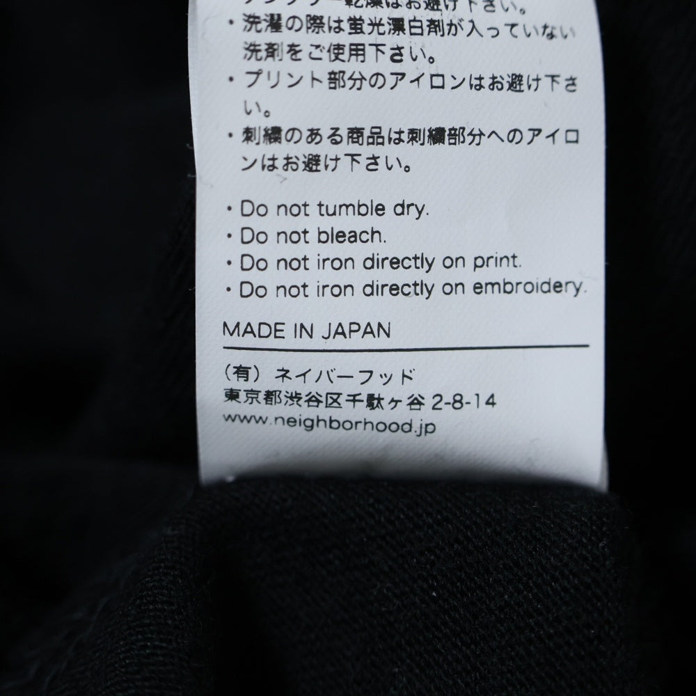 NEIGHBORHOOD(ネイバーフッド) 25SS NH TEE フロントロゴ 長袖ロングスリーブTシャツロンT ブラック 251PCNH-LT01